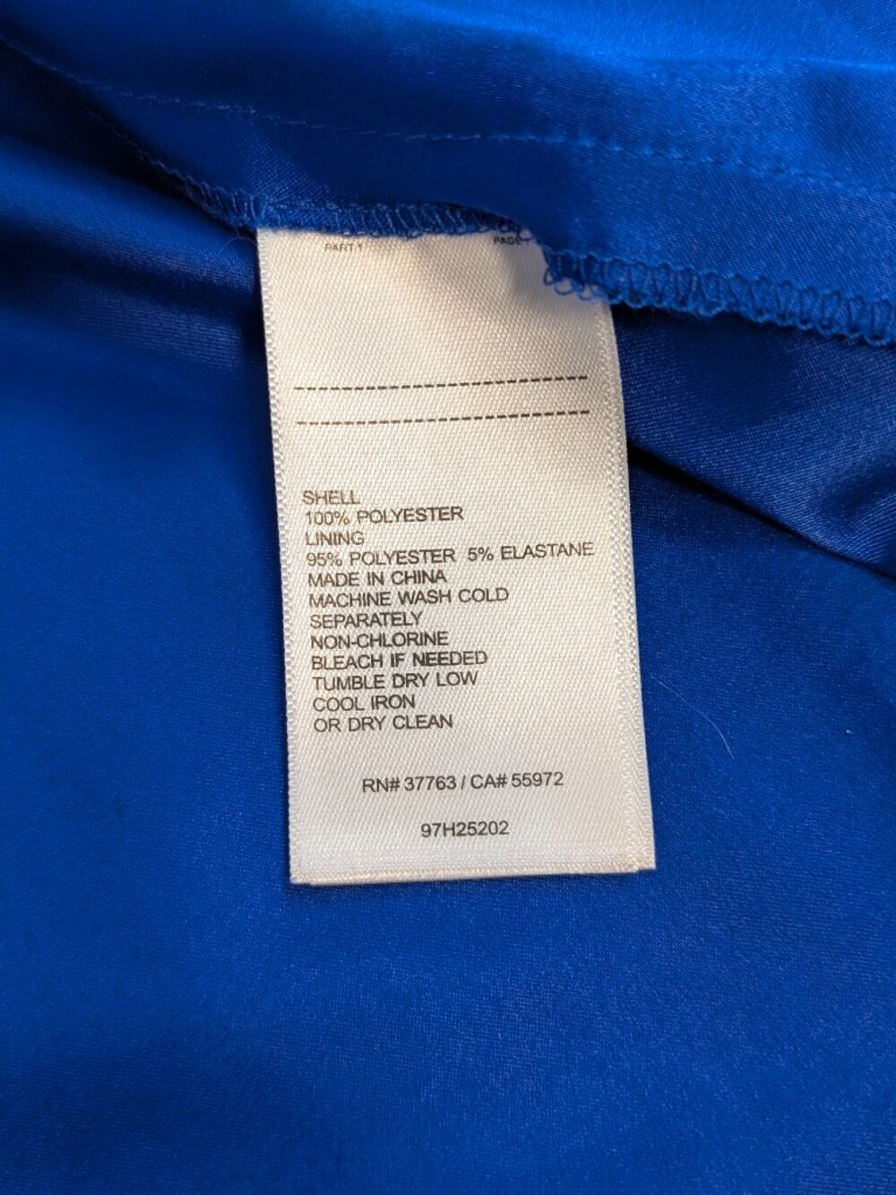 Laundry One Shoulder Cape Gown Royal Blue Chiffon Formal Dress 4 Gala NWOT - Picture 12 of 15